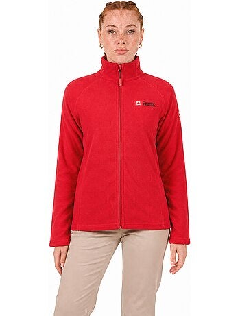 Chaqueta polar con cremallera y cuello alto tugeak – canadian peak