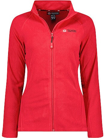 Chaqueta polar con cremallera y cuello alto tugeak – canadian peak