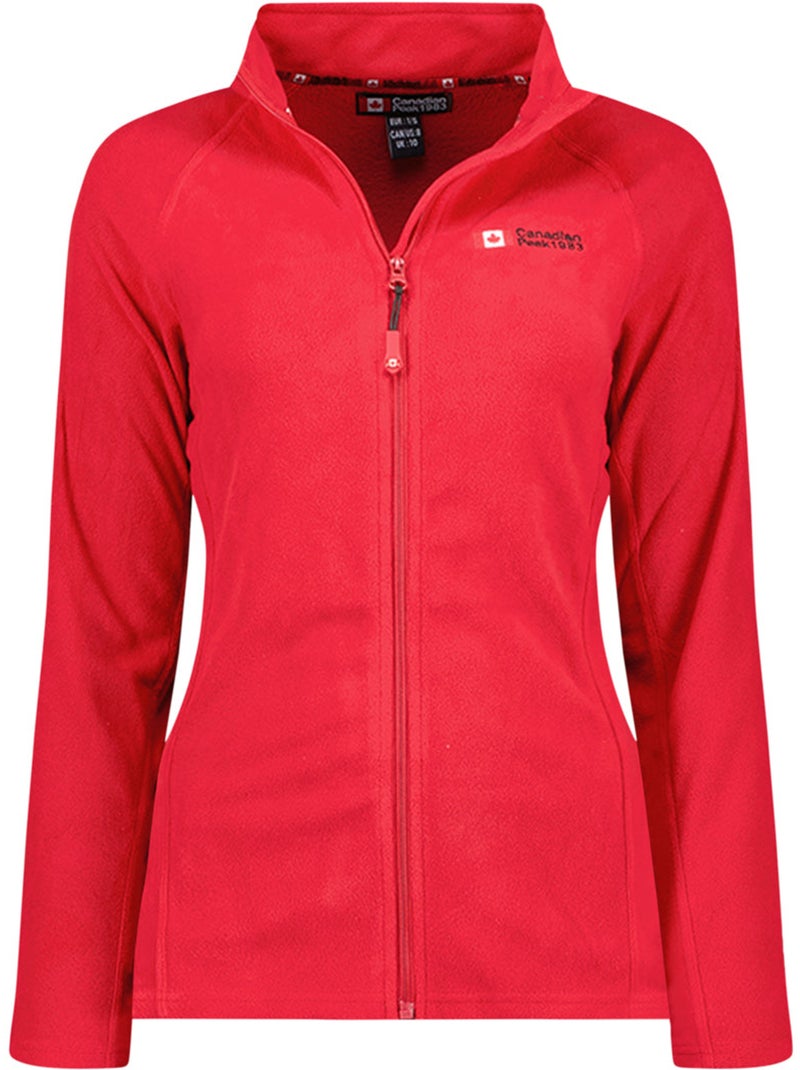 Chaqueta polar con cremallera y cuello alto tugeak – canadian peak Rojo - Kiabi