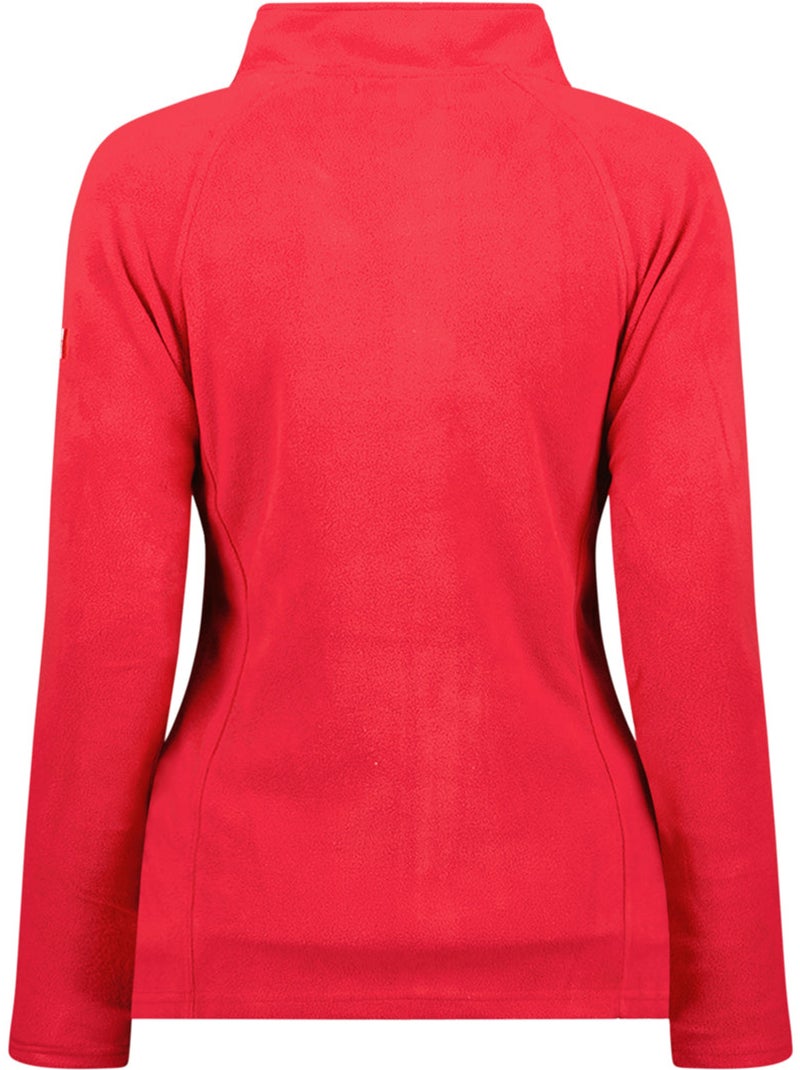 Chaqueta polar con cremallera y cuello alto tugeak – canadian peak Rojo - Kiabi