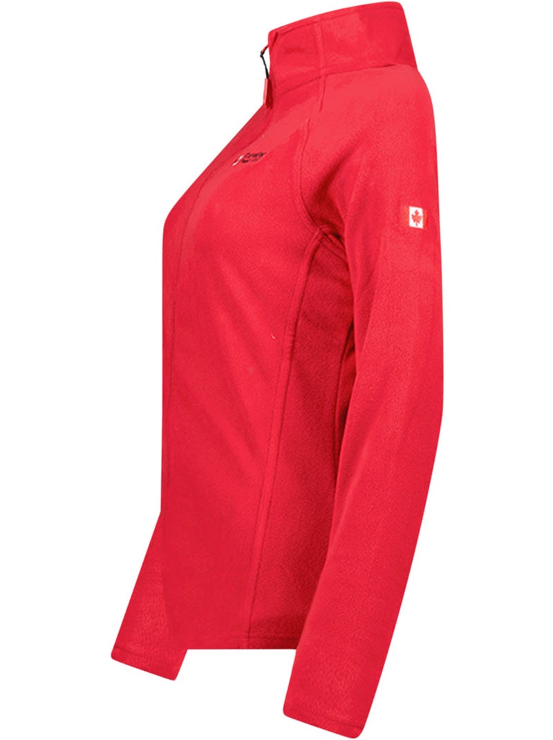 Chaqueta polar con cremallera y cuello alto tugeak – canadian peak Rojo - Kiabi