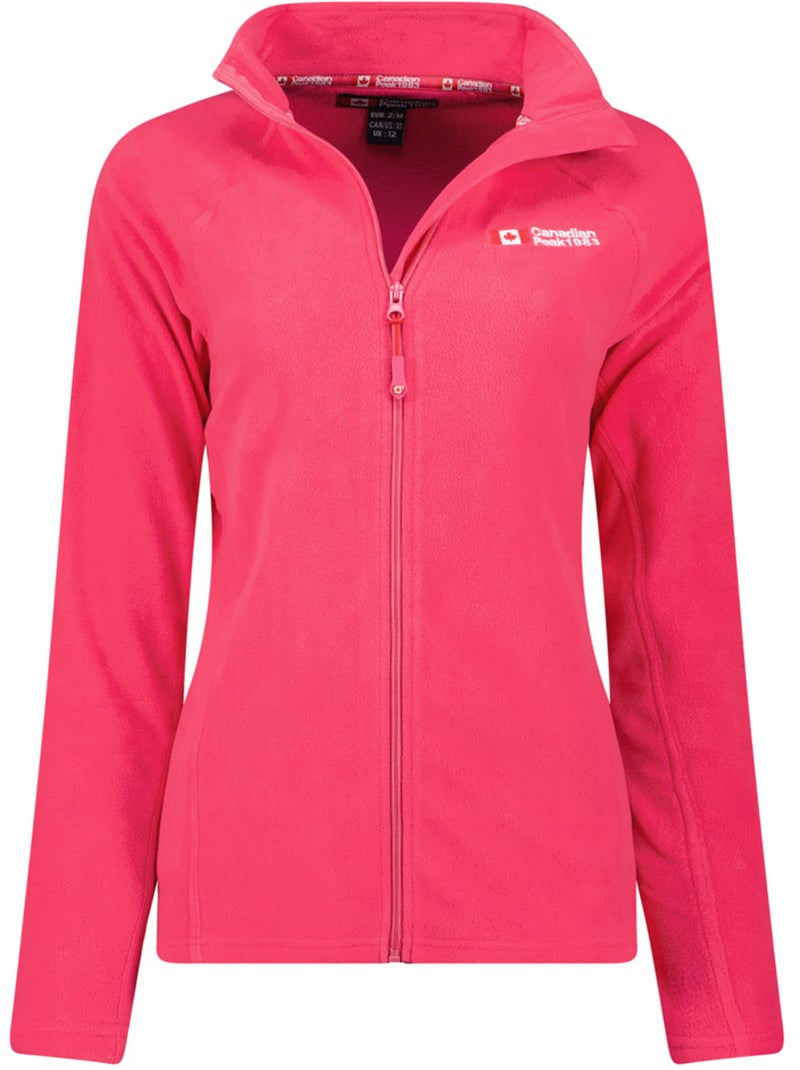 Chaqueta polar con cremallera y cuello alto tugeak – canadian peak Rosa fucsia - Kiabi