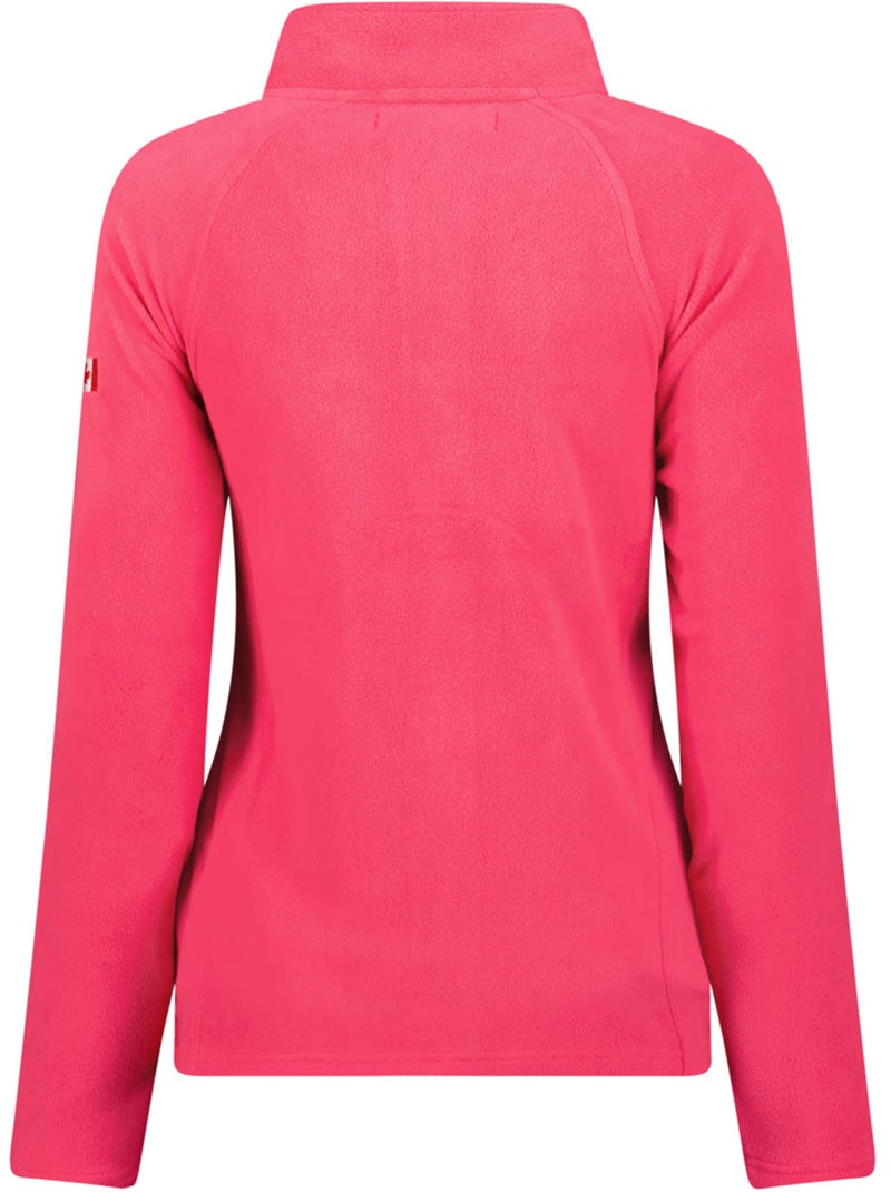 Chaqueta polar con cremallera y cuello alto tugeak – canadian peak Rosa fucsia - Kiabi