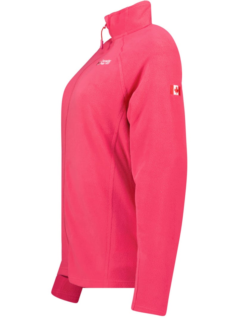 Chaqueta polar con cremallera y cuello alto tugeak – canadian peak Rosa fucsia - Kiabi