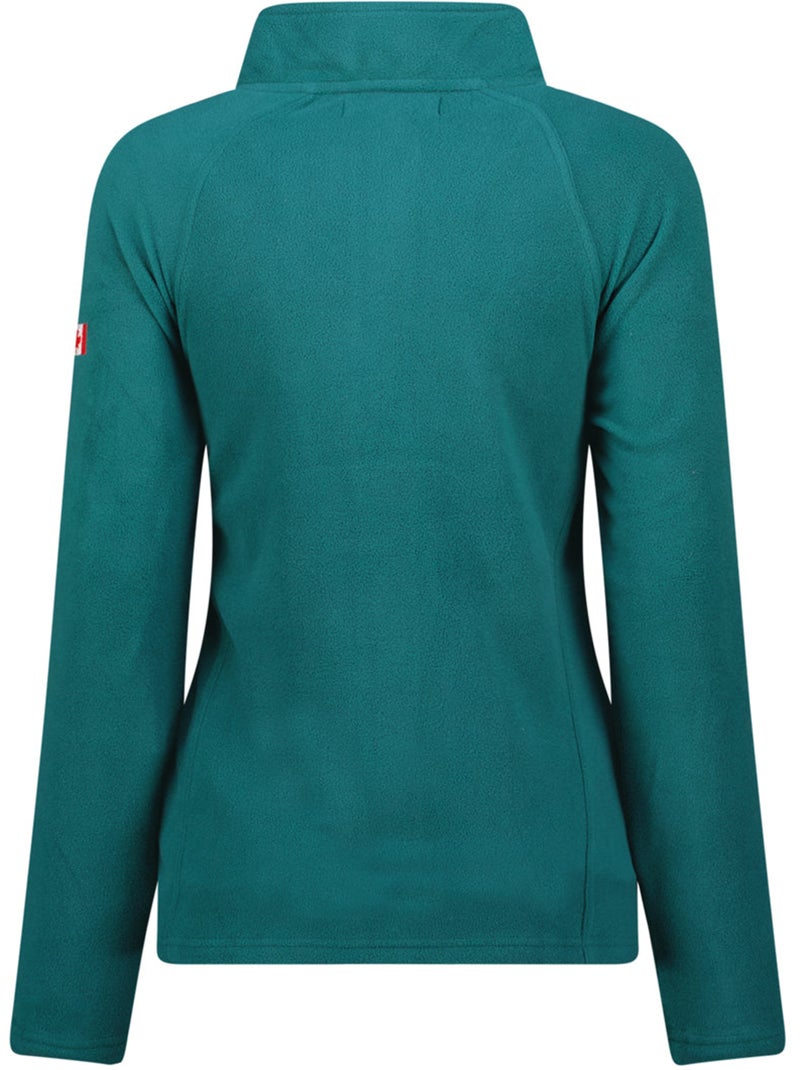 Chaqueta polar con cremallera y cuello alto tugeak – canadian peak Verde oscuro - Kiabi