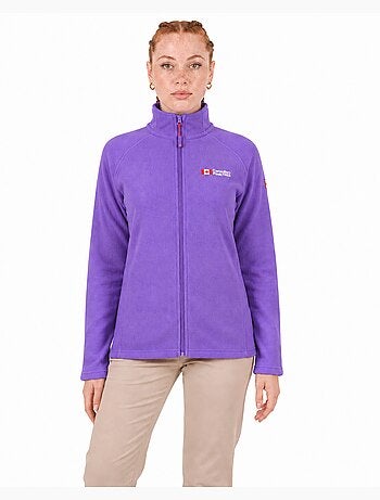 Chaqueta polar con cremallera y cuello alto tugeak – canadian peak