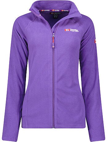 Chaqueta polar con cremallera y cuello alto tugeak – canadian peak