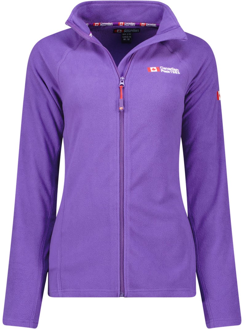 Chaqueta polar con cremallera y cuello alto tugeak – canadian peak Violeta - Kiabi