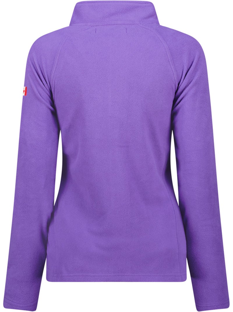 Chaqueta polar con cremallera y cuello alto tugeak – canadian peak Violeta - Kiabi
