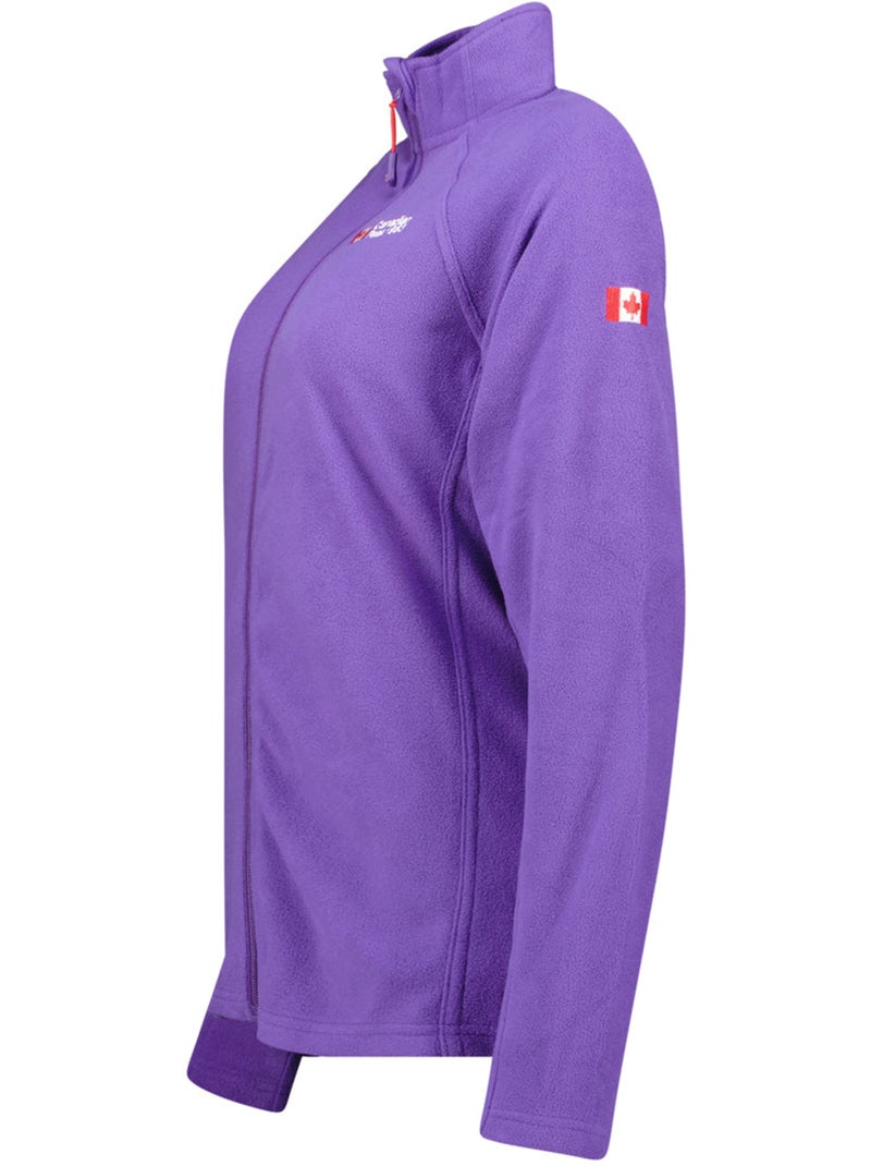 Chaqueta polar con cremallera y cuello alto tugeak – canadian peak Violeta - Kiabi