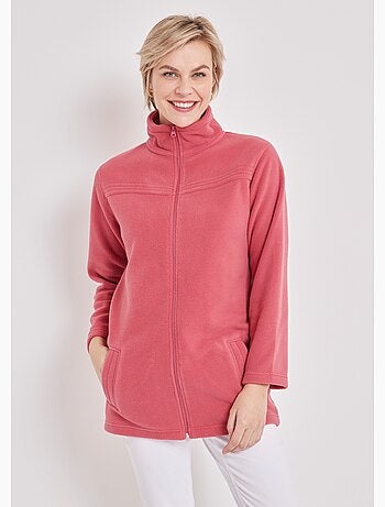 Chaqueta polar con cremallera y mangas largas. - afibel
