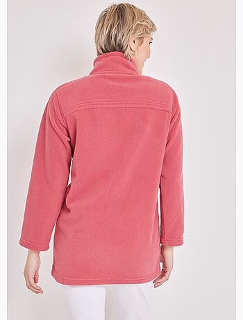 Chaqueta polar con cremallera y mangas largas. - afibel