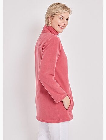 Chaqueta polar con cremallera y mangas largas. - afibel
