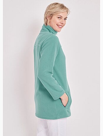 Chaqueta polar con cremallera y mangas largas. - Afibel