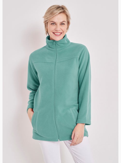 Chaqueta polar con cremallera y mangas largas. - Afibel - Kiabi