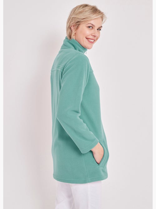 Chaqueta polar con cremallera y mangas largas. - Afibel - Kiabi