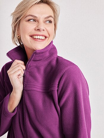 Chaqueta polar con cremallera y mangas largas. - Afibel