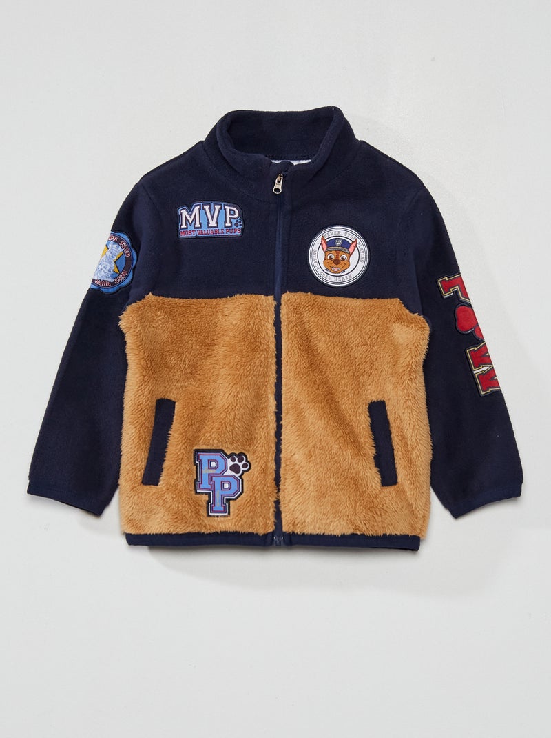Chaqueta polar de dos materiales 'La Patrulla Canina' azul marino - Kiabi