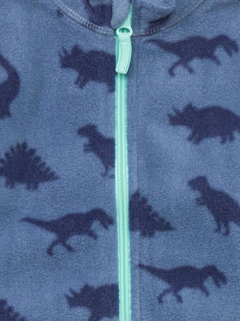 Chaqueta polar 'dinosaurios' azul - Kiabi