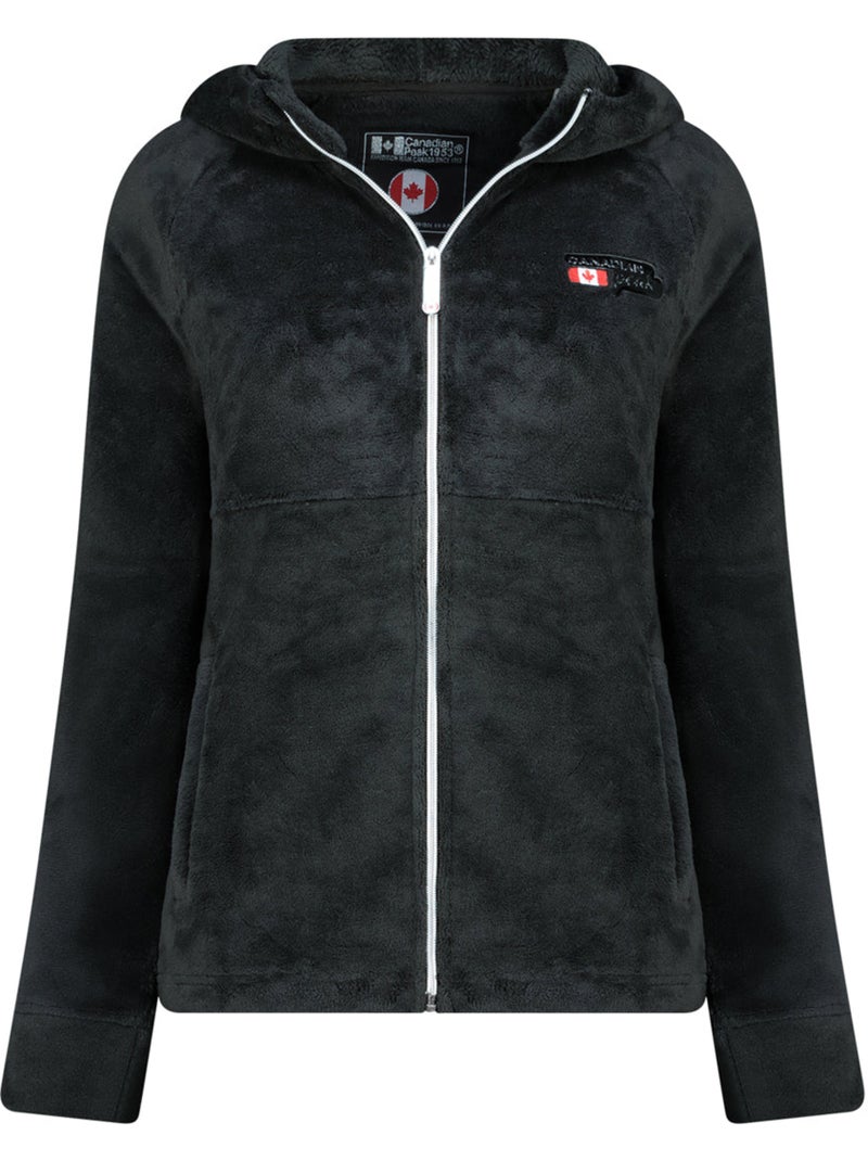 Chaqueta polar fina con capucha ulotteak – canadian peak Negro - Kiabi