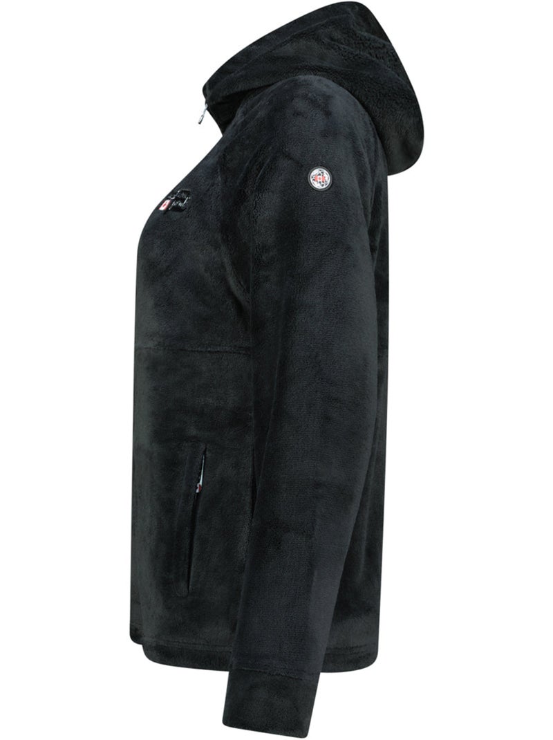 Chaqueta polar fina con capucha ulotteak – canadian peak Negro - Kiabi