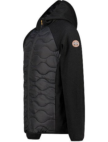 Chaqueta polar gruesa bimaterial con capucha tenessoeak – canadian peak
