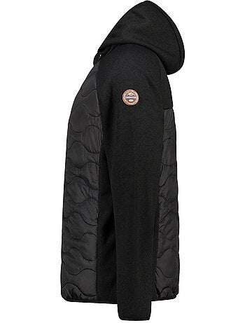 Chaqueta polar gruesa bimaterial con capucha tenessoeak – canadian peak