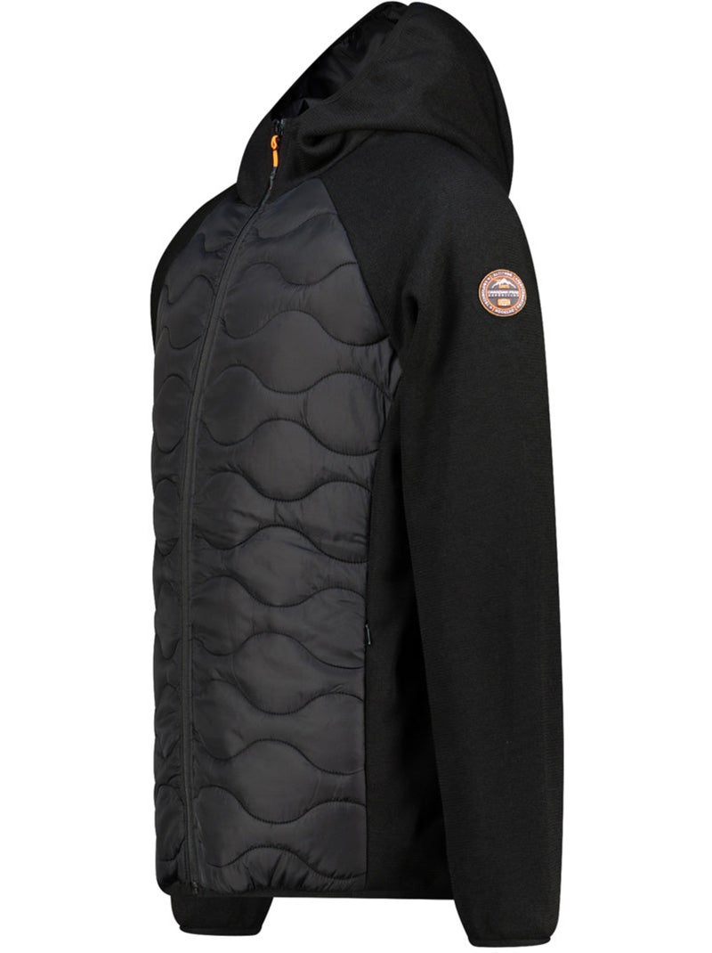 Chaqueta polar gruesa bimaterial con capucha tenessoeak – canadian peak Negro - Kiabi