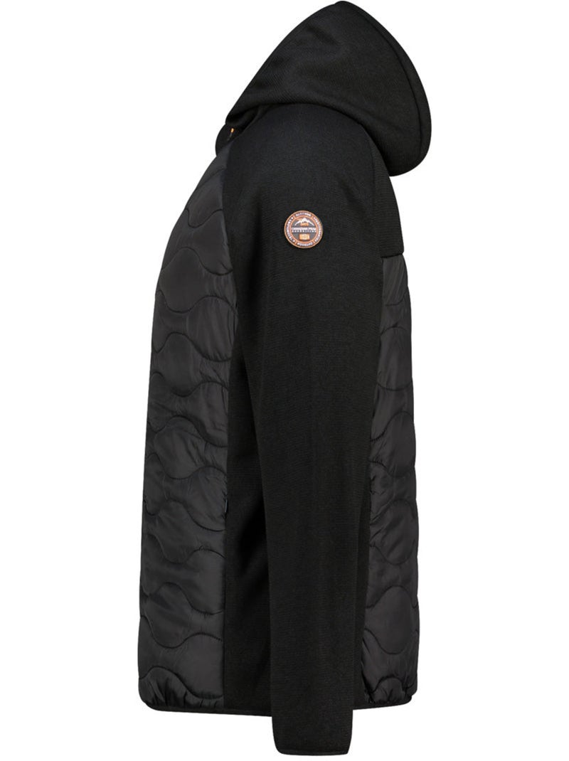Chaqueta polar gruesa bimaterial con capucha tenessoeak – canadian peak Negro - Kiabi