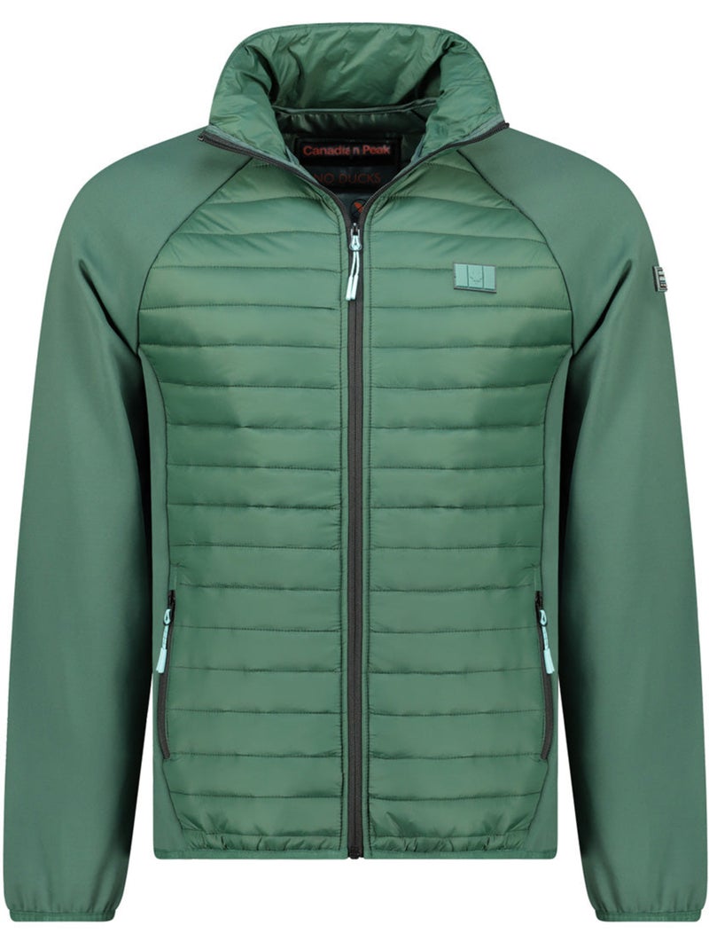 Chaqueta polar gruesa bimaterial touroeak – canadian peak Verde oscuro - Kiabi