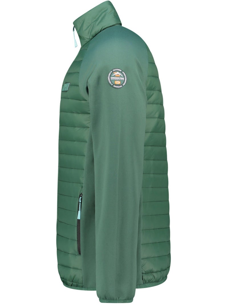 Chaqueta polar gruesa bimaterial touroeak – canadian peak Verde oscuro - Kiabi