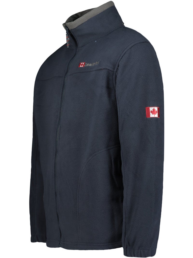 Chaqueta polar gruesa con cremallera ultona – canadian peak Azul marino - Kiabi