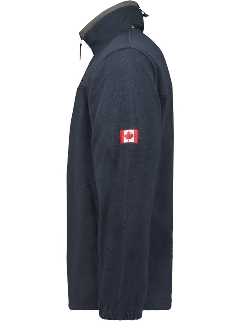 Chaqueta polar gruesa con cremallera ultona – canadian peak Azul marino - Kiabi