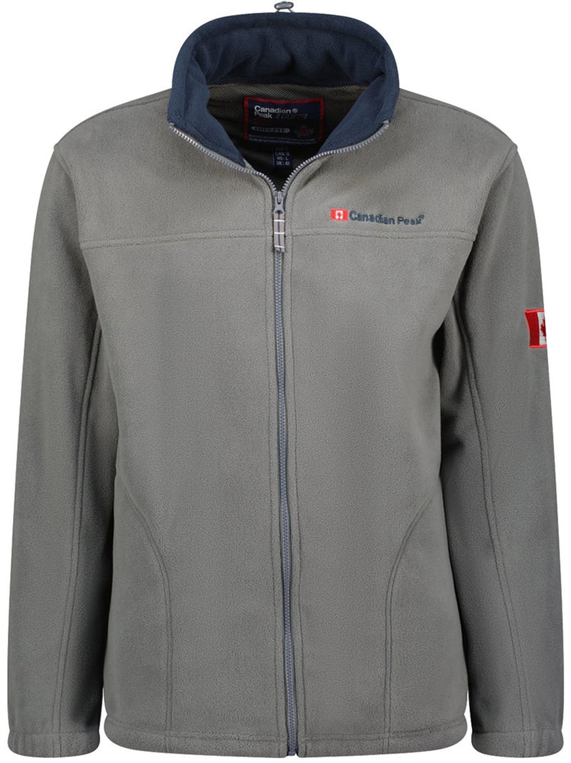 Chaqueta polar gruesa con cremallera ultona – canadian peak Gris oscuro - Kiabi