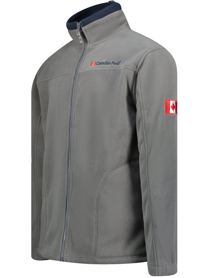 Chaqueta polar gruesa con cremallera ultona – canadian peak Gris oscuro - Kiabi