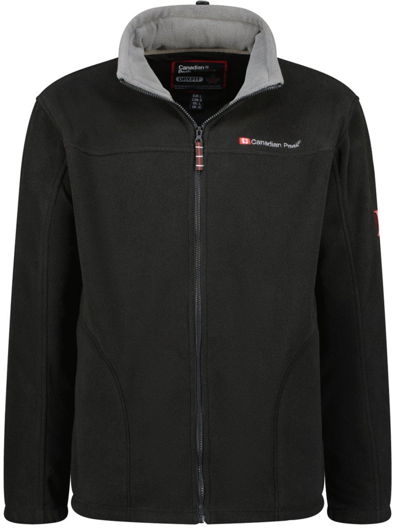 Chaqueta polar gruesa con cremallera ultona – canadian peak Negro - Kiabi