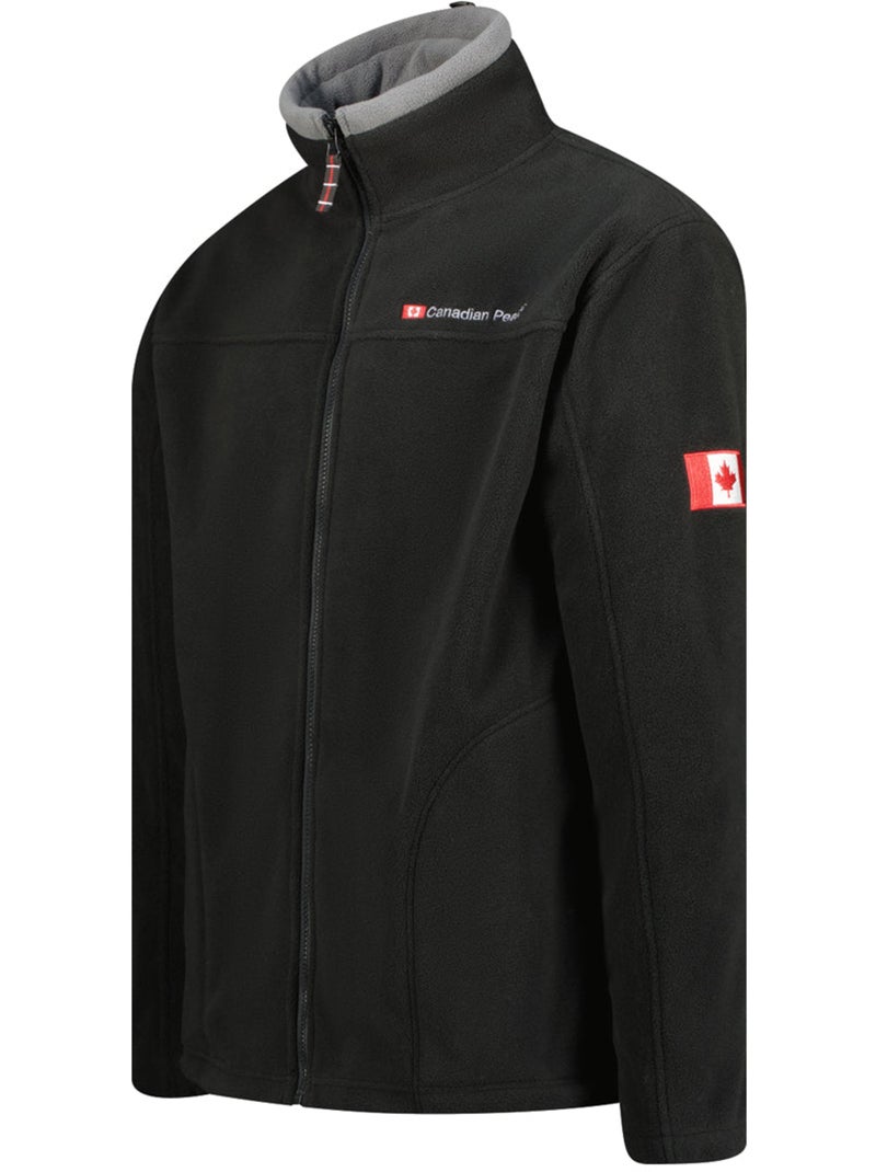 Chaqueta polar gruesa con cremallera ultona – canadian peak Negro - Kiabi