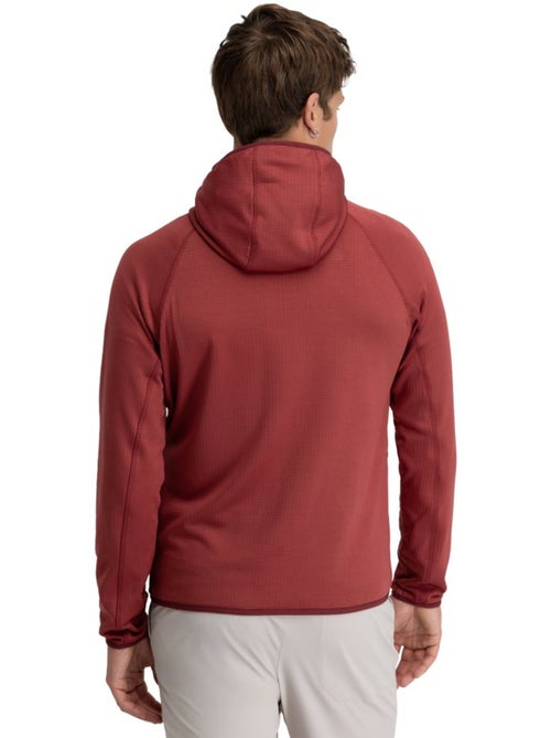 Chaqueta polar ligera capucha montaña hombre senderismo hombre stride maroon - Kiabi Chaqueta polar ligera capucha montaña hombre senderismo hombre stride maroon - Kiabi