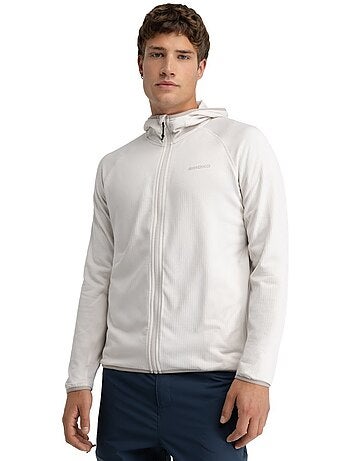 Chaqueta polar ligera capucha montaña hombre senderismo hombre stride stone
