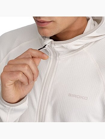 Chaqueta polar ligera capucha montaña hombre senderismo hombre stride stone