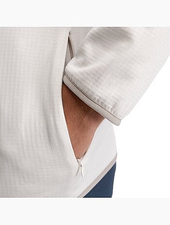 Chaqueta polar ligera capucha montaña hombre senderismo hombre stride stone