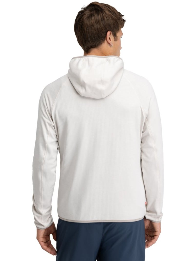 Chaqueta polar ligera capucha montaña hombre senderismo hombre stride stone Beige - Kiabi