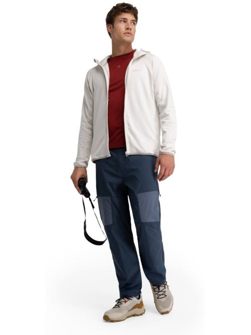 Chaqueta polar ligera capucha montaña hombre senderismo hombre stride stone - Kiabi