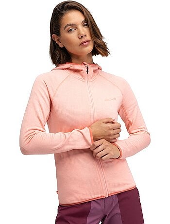 Chaqueta polar ligera capucha montaña mujer senderismo mujer ember