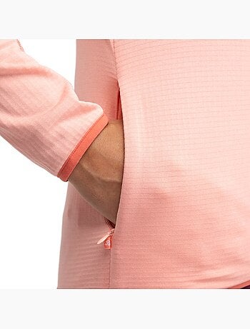 Chaqueta polar ligera capucha montaña mujer senderismo mujer ember