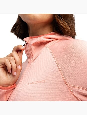Chaqueta polar ligera capucha montaña mujer senderismo mujer ember