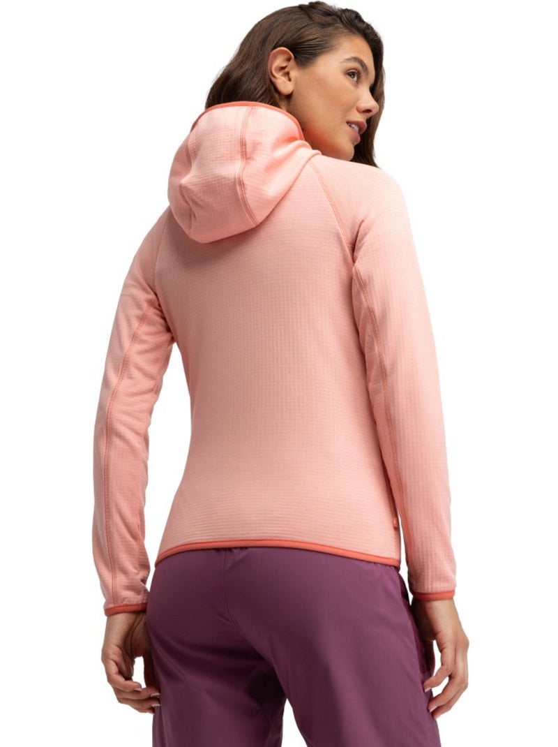 Chaqueta polar ligera capucha montaña mujer senderismo mujer ember Rosa - Kiabi