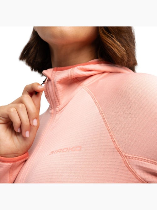 Chaqueta polar ligera capucha montaña mujer senderismo mujer ember - Kiabi