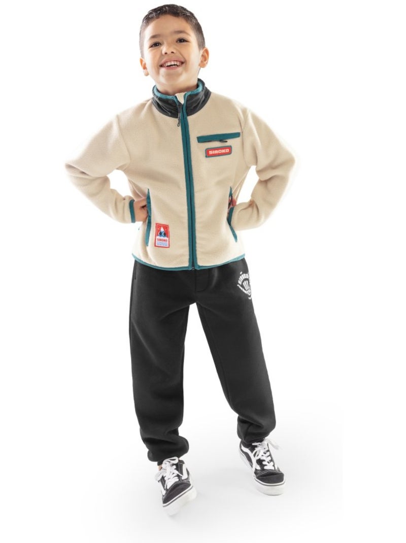 Chaqueta polar niño esquí y nieve niños y niñas spy Beige - Kiabi
