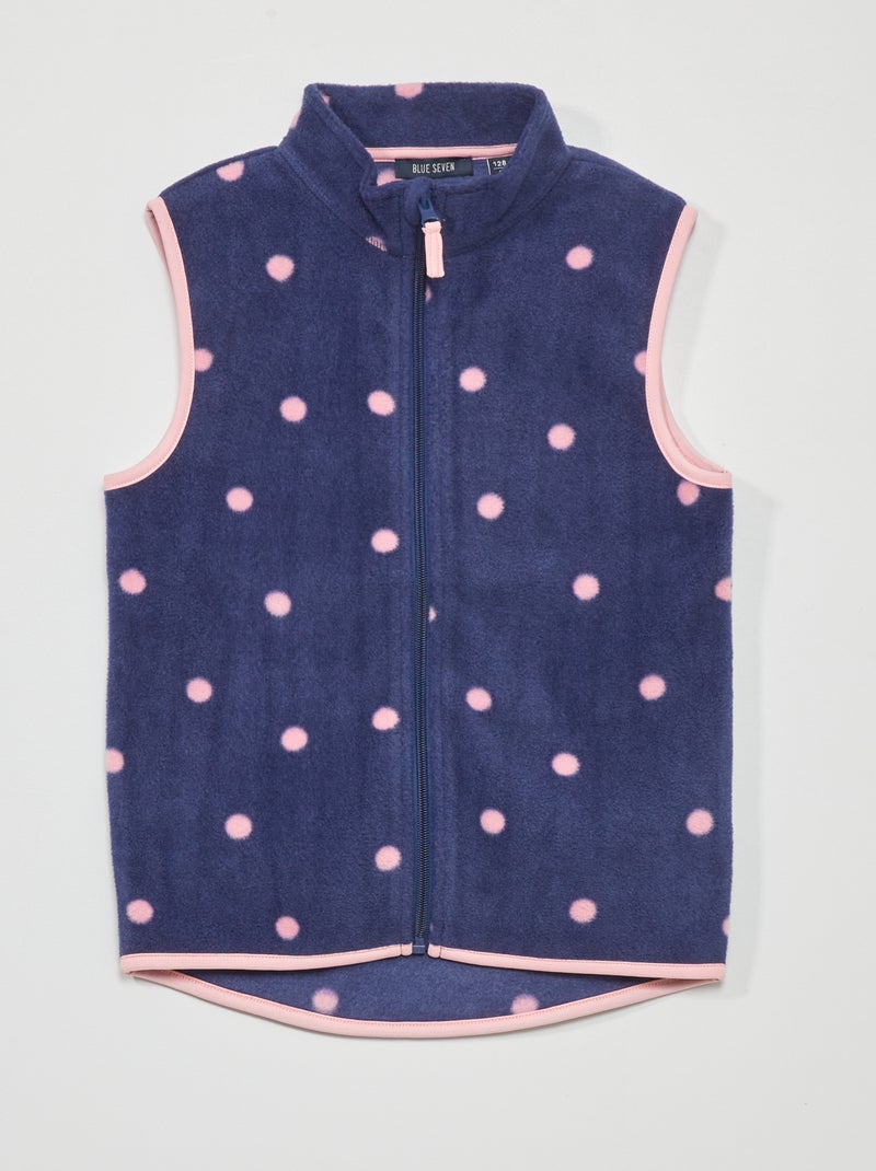 Chaqueta polar sin mangas AZUL - Kiabi